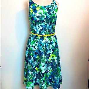 Black Label Evan Picone Floral Midi Dress